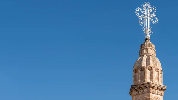 Midyat Mardin Turkey January 2020 Architectural Details Mor Gabriel Deyrulumur — Stock Photo, Image