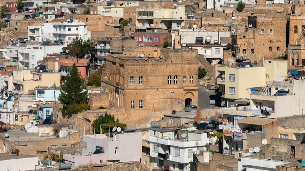 Savur Mardin Türkei Januar 2020 Stadt Savur Mit Alten Steinhäusern — Stockfoto