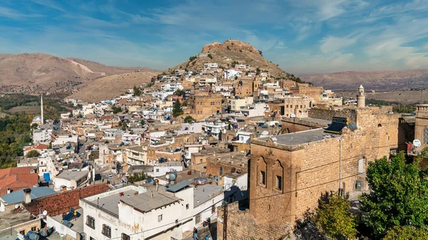 Savur Mardin Türkei Januar 2020 Stadt Savur Mit Alten Steinhäusern — Stockfoto