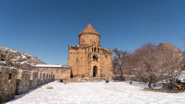 Isla Akdamar Van Turquía Febrero 2020 Isla Akdamar Iglesia Surp — Foto de Stock