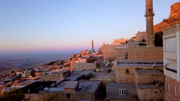 Mardin Τουρκία Νοέμβριος 2019 Time Lapse Video Sunrise Mardin Παλιά — Αρχείο Βίντεο