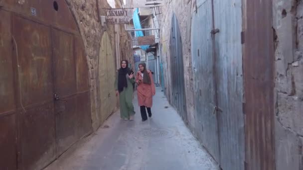 Mardin Turkey November 2019 Narrow Stone Streets Old Town Mardin — Stock Video