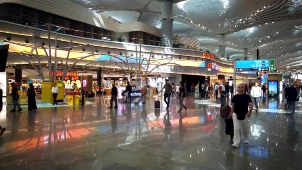 Istanbul Turchia Luglio 2019 Negozio Duty Free Nel Nuovo Aeroporto — Video Stock