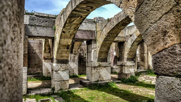 Zmir Türkiye Mart 2013 Agora Kalıntıları Arkeoloji Sahası — Stok fotoğraf