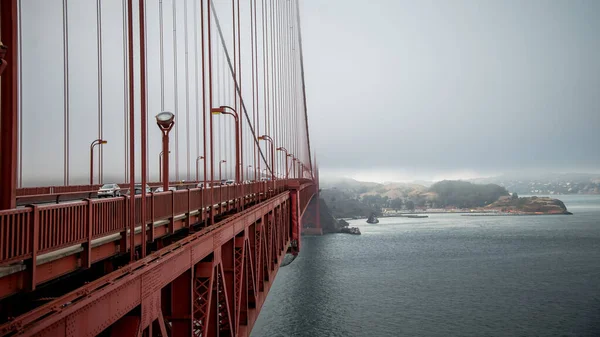 San Francisco Usa August 2019 Golden Gate Bridge Einem Nebligen — Stockfoto