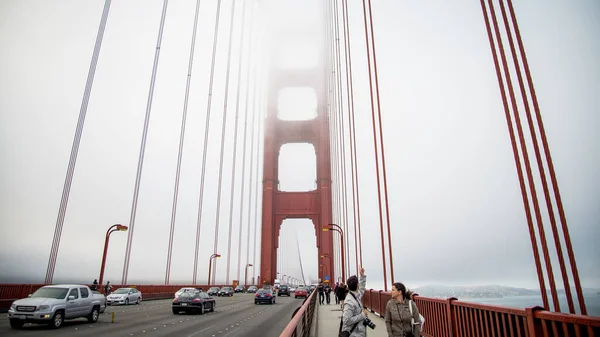 San Francisco Usa August 2019 Autoverkehr Auf Der Golden Gate — Stockfoto