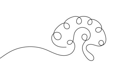 Eğitim, psikoloji, bilim ve medikal kavramlar için mükemmel aralıksız sanat beyin çizelgesi