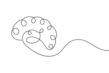 Eğitim, psikoloji, bilim ve medikal kavramlar için mükemmel aralıksız sanat beyin çizelgesi