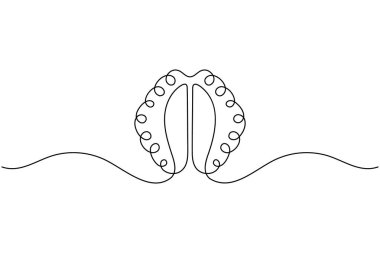 Eğitim, psikoloji, bilim ve medikal kavramlar için mükemmel aralıksız sanat beyin çizelgesi