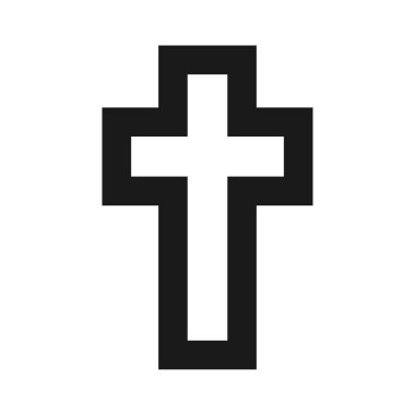 Vektör simge düz çapraz