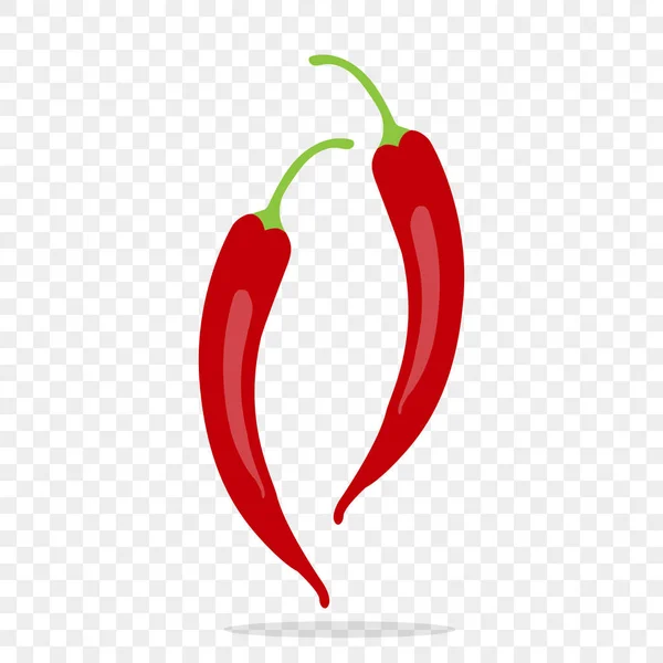 Icône Piment Rouge Nourriture Mexicaine Épicée Icône Légumes — Image vectorielle