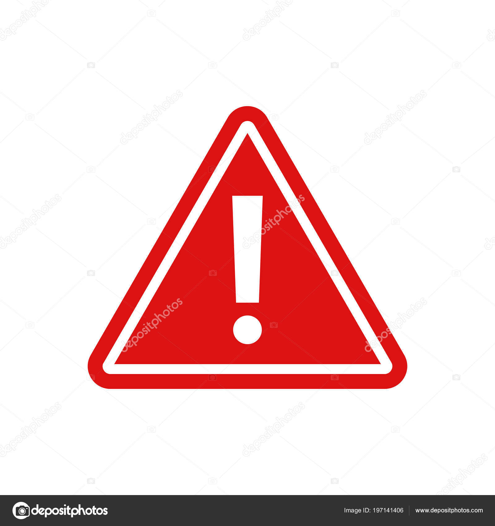 Warning Vector Icon Warning Red Sign — Stock Vector © smile3377 #197141406