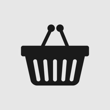 Alışveriş sepeti vektör simgesi