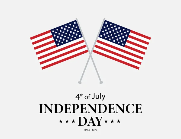 Τέταρτο Του Ιουλίου Ηπα Ημέρα Ανεξαρτησίας Ιουλίου Ευχετήρια Κάρτα — Διανυσματικό Αρχείο