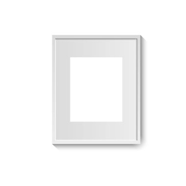 Resim fotoğraf çerçevesi ile gölge boş geçmiş on