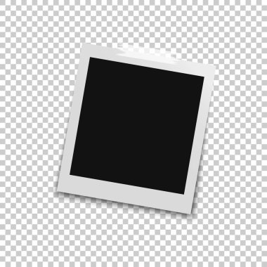 Retro Fotoğraf çerçeveleri gölgeler. Vektör çizim