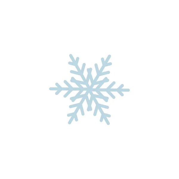 Icône Flocon Neige Modèle Flocon Neige Noël Sur Fond Blanc — Image vectorielle
