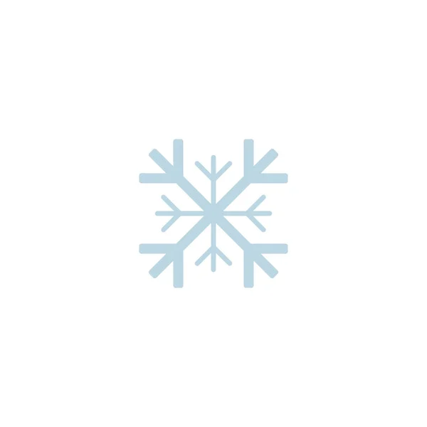 Εικονίδιο Νιφάδα Χιονιού Πρότυπο Χριστουγεννιάτικη Νιφάδα Χιονιού Κενό Φόντο — Διανυσματικό Αρχείο