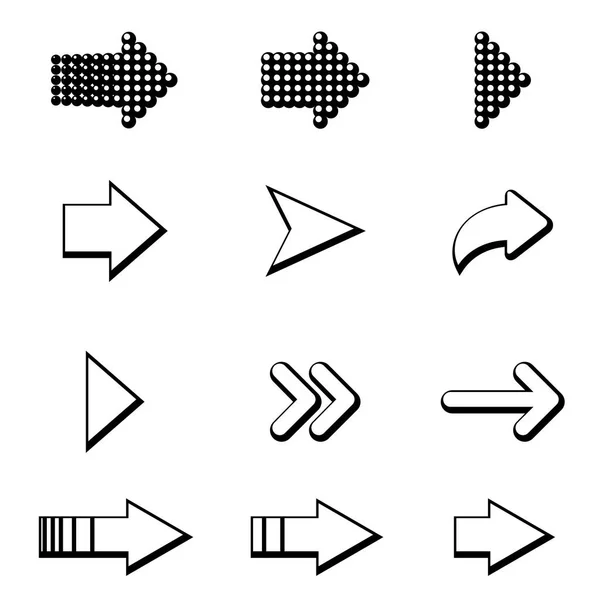 화살표의 집합입니다 화살표 아이콘입니다 화살표 아이콘입니다 화살표입니다 화살표 컬렉션 Eps10 — 스톡 벡터