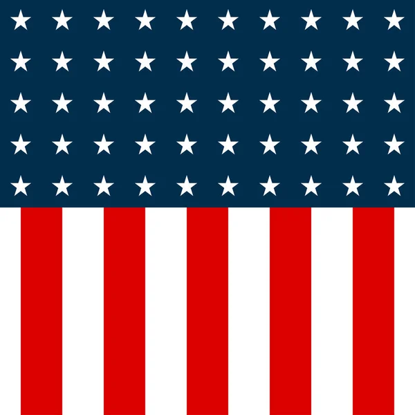 美国国旗 美国国旗背景 蓝色背景上的白色星星 有红线 Eps10 — 图库矢量图片