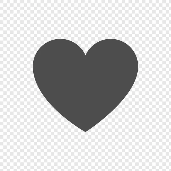 Icône coeur en design plat sur fond transparent. Icônes cardiaques — Image vectorielle