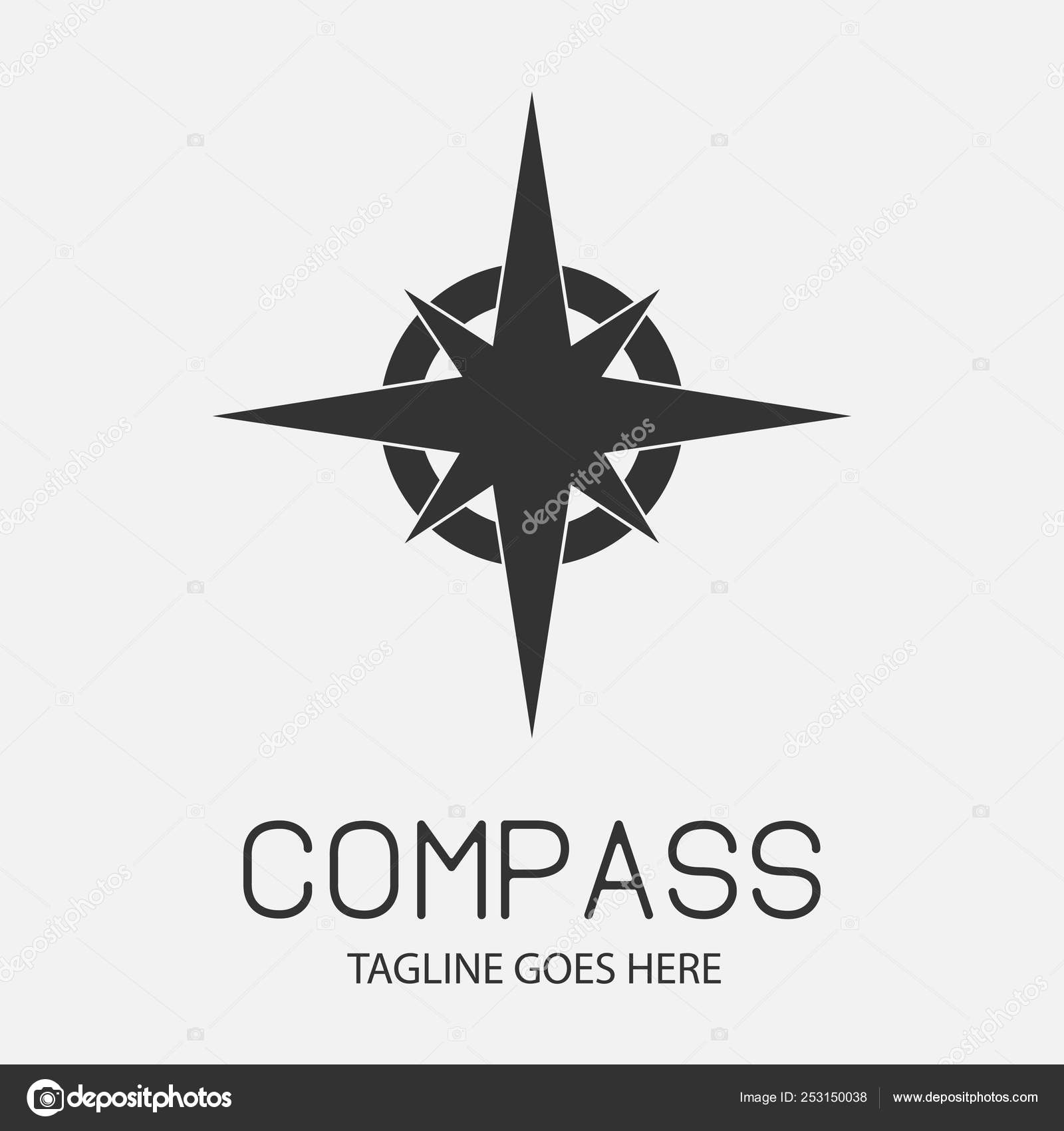 Compass Icon Compass With North South East And West Indicated