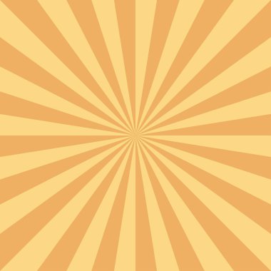 Turuncu renk Retro Güneş ışınları arka plan