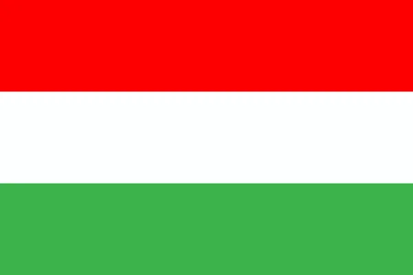 标志匈牙利在平面设计。标志匈牙利背景 — 图库矢量图片