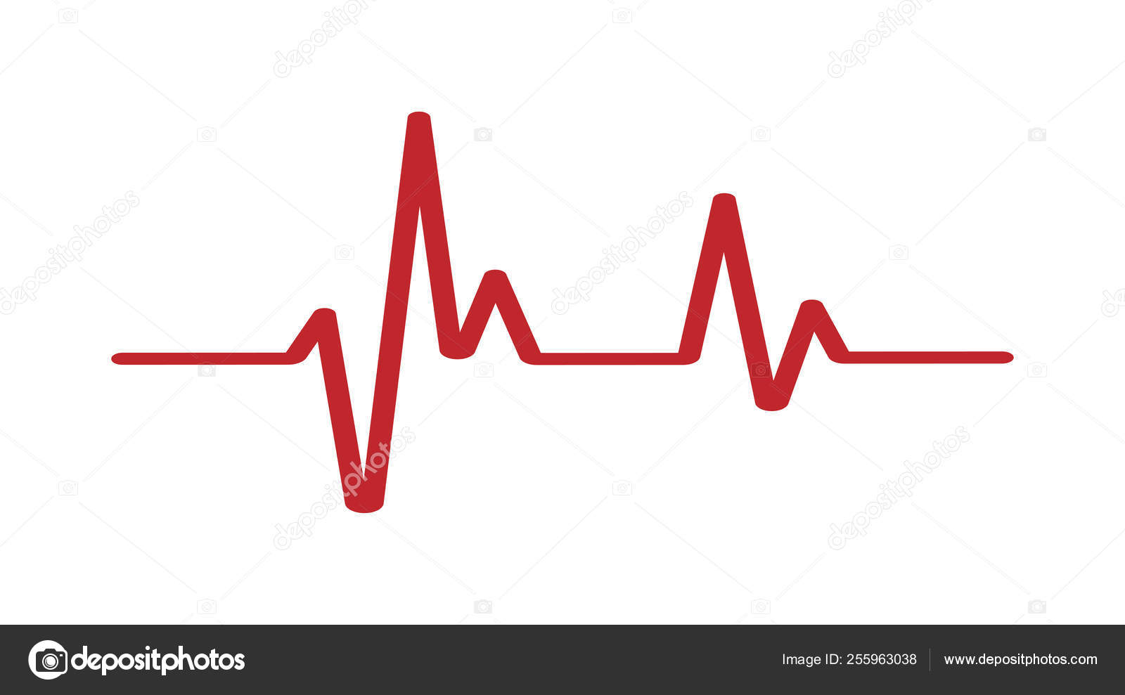 Heartbeat line icon on white | Pre-Designed Vector Graphics ~ Creative Market
