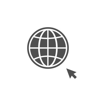 Www vektör simgesi. Www arama çubuğu simgesi. Web sitesi simgesi