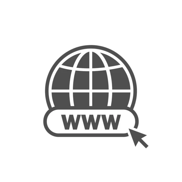 Www-Symbol. www Suchleiste Symbol. Website-Symbol — Stockvektor
