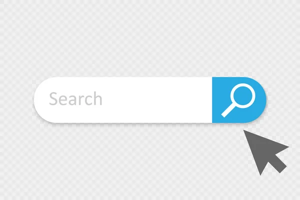 Ikona wektora wyszukiwania. Pasek wyszukiwania dla interfejsu użytkownika — Wektor stockowy