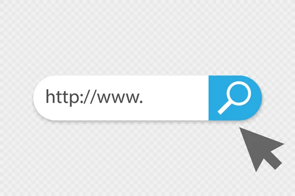 Search www vector icon. Поиск www Bar для Ui — стоковый вектор