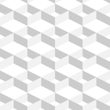 Basit düz tarzda 3d Soyut Geometrik Arka Plan Beyaz Renk