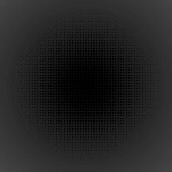 Einfacher dunkler abstrakter Hintergrund mit halbtoner Punktetextur — Stockvektor