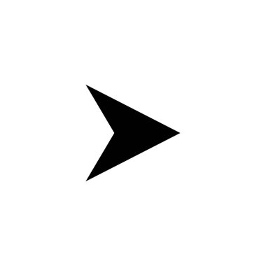 Ok. Ok siyah simgesi. Ok vektör simgesi. İmleç simgesi. Düz tasarımlı imleç. Imleç