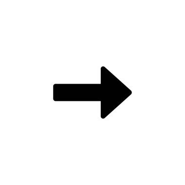 Ok. Ok siyah simgesi. Ok vektör simgesi. İmleç simgesi. Düz tasarımlı imleç. Imleç