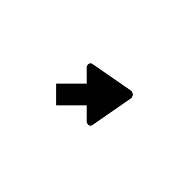 Ok. Ok siyah simgesi. Ok vektör simgesi. İmleç simgesi. Düz tasarımlı imleç. Imleç