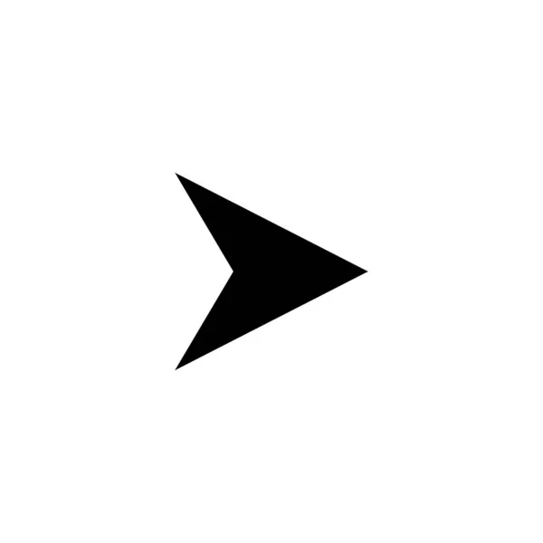 Arrow. Arrow black icon. Arrow vector icon. Cursor icon. Cursor in flat design. Cursor — Stock Vector