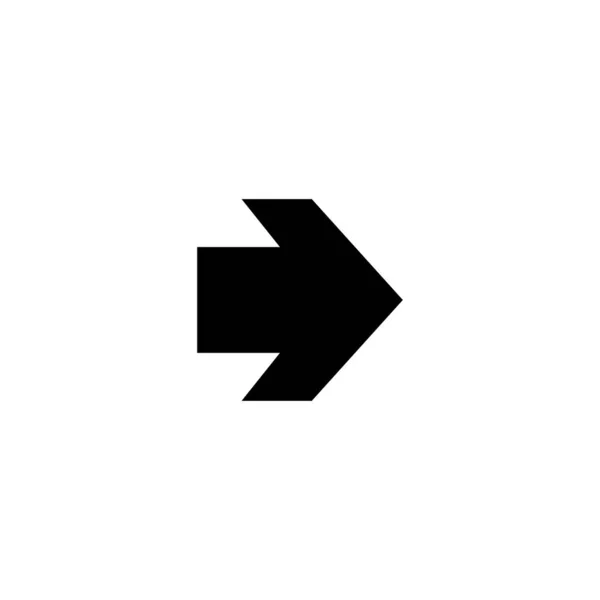 Arrow. Arrow black icon. Arrow vector icon. Cursor icon. Cursor in flat design. Cursor — Stock Vector