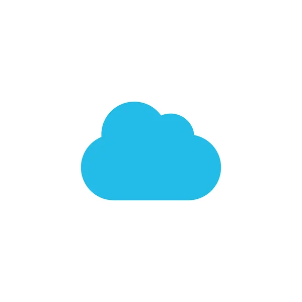 Nuvem. Ícone azul nuvem isolado no fundo branco. ícone vetor nuvem —  Vetores de Stock