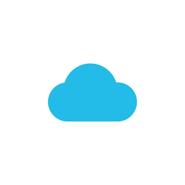 Nuvem. Ícone azul nuvem isolado no fundo branco. ícone vetor nuvem —  Vetores de Stock
