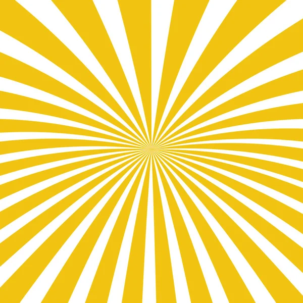 Rayos de sol de fondo. Rayos solares en diseño espiral. Rayos de sol color amarillo. Vector — Vector de stock