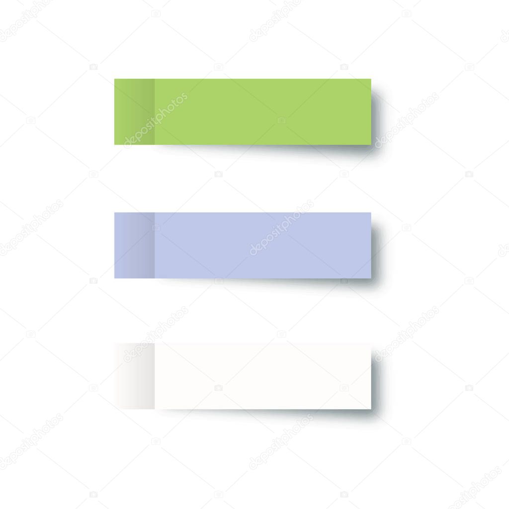 Sticky post note collection. Sticky post note colorful. Stickers with shadow