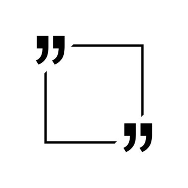 Tırnak işaretleri. Tırnak kabarcıklar siyah simgeler. Tırnak işaretleri vektör simgelerini işaretle