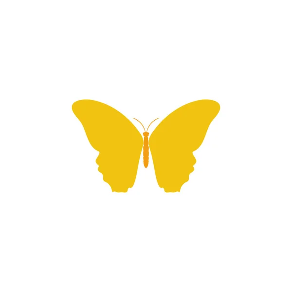 Vlinder. Vlinder vector pictogram. Butterfly geïsoleerd in plat ontwerp — Stockvector