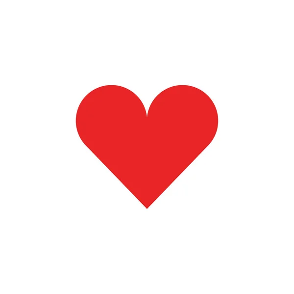Herz. Herzrotes Symbol. Herz-Symbol isoliert auf weißem Hintergrund — Stockvektor