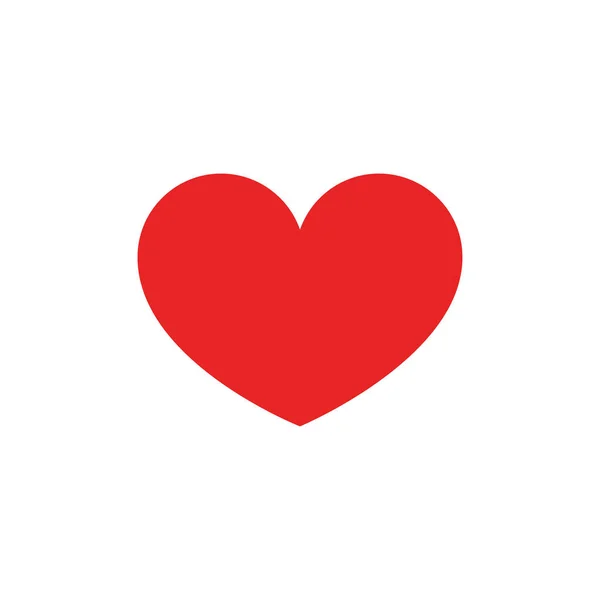 Herz. Herzrotes Symbol. Herz-Symbol isoliert auf weißem Hintergrund — Stockvektor