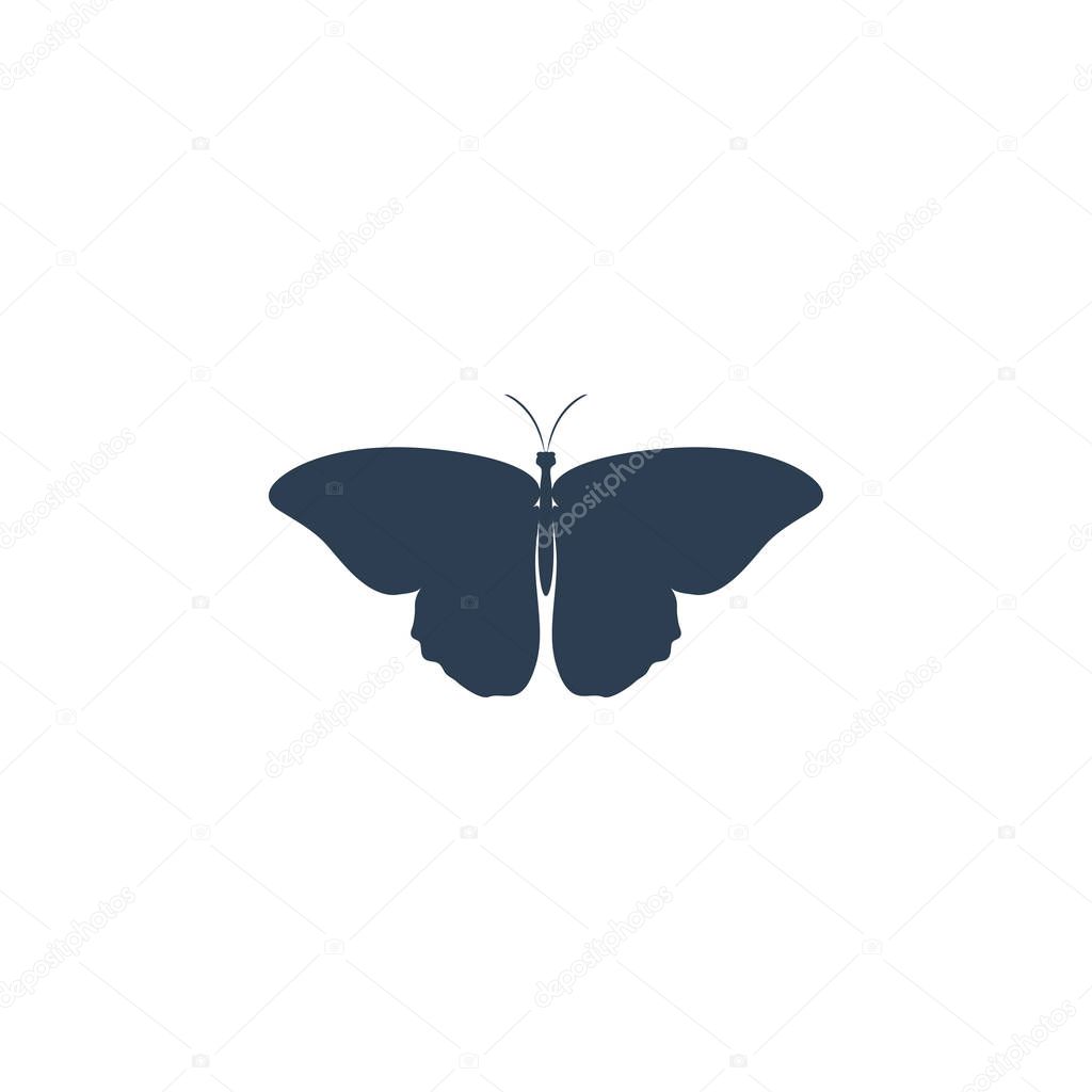 Butterfly. Butterfly vector icon. Butterfly isolated in flat design