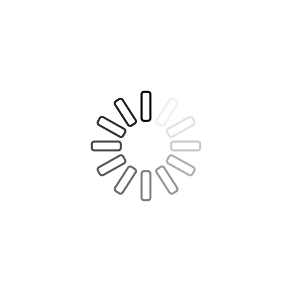 Caricamento icona. Icona vettore barra di carico. Caricamento icona isolata su sfondo bianco — Vettoriale Stock